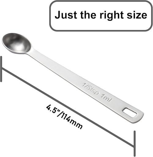 1PCS 1/5tsp(1ml) Mini Measuring Spoon, Small Teaspoon for Tiny Amounts