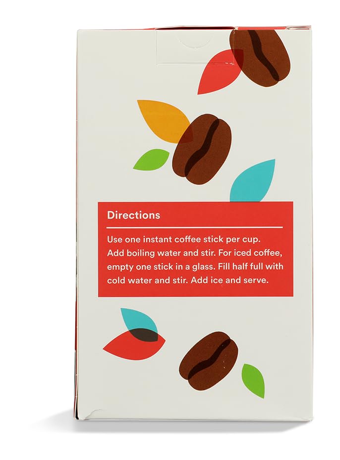 365 by Whole Foods Market, Instant Espresso, Dark Roast, 25 Single Serve Coffee Sticks, 2.65 Ounces