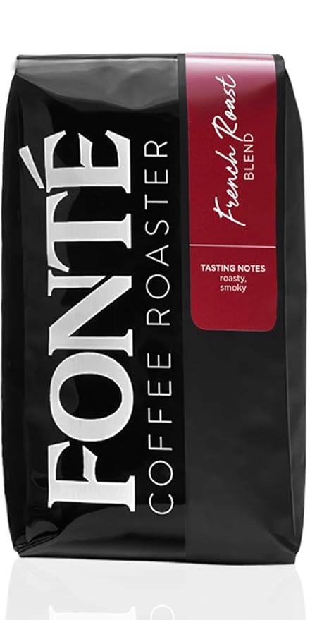 Fonte Coffee Roaster - Whole Bean Coffee - Medium-Dark Fresh Roast - Roasted in Seattle - Single Origin - Roasty, Earthy - 12 oz - French Roast