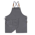 Crossback Apron with Pockets x2,Split Apron with Adjustable Straps,M-XXL