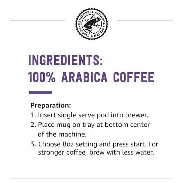 Amazon Brand - Solimo Light Roast Coffee Pods, Breakfast Blend, Compatible with Keurig 2.0 K-Cup Brewers, 24 Count