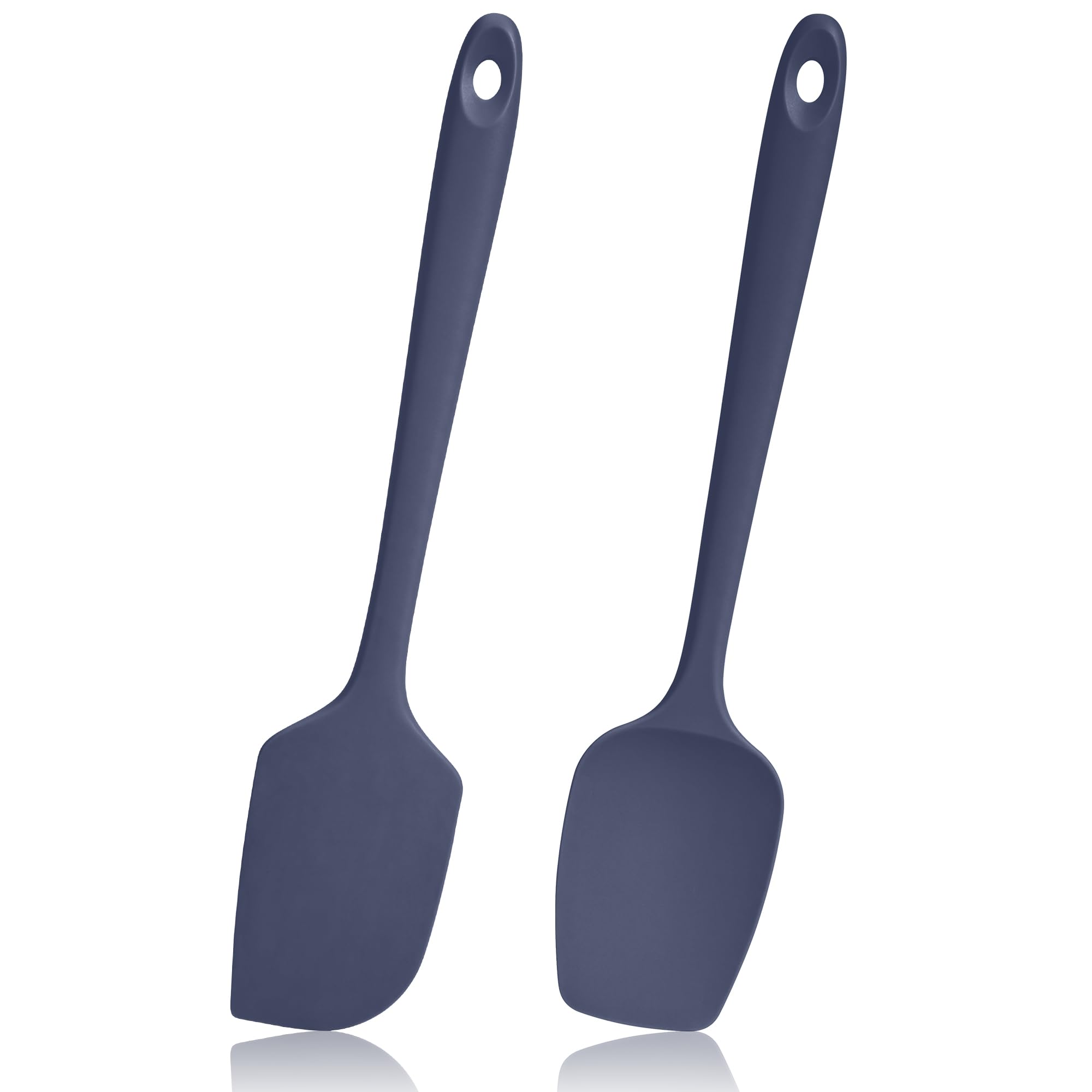 Lilybeam 600ºF Heat Resistant Silicone Spatula Spoonula Set of 2, Blue