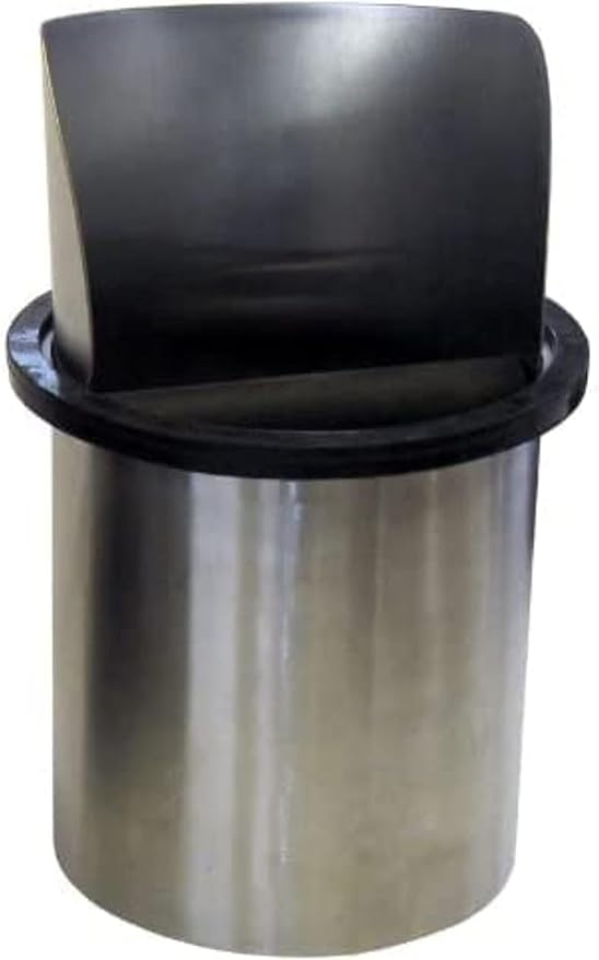 Rattleware Round Stainless Steel Espresso Knock Box with Splash Guard