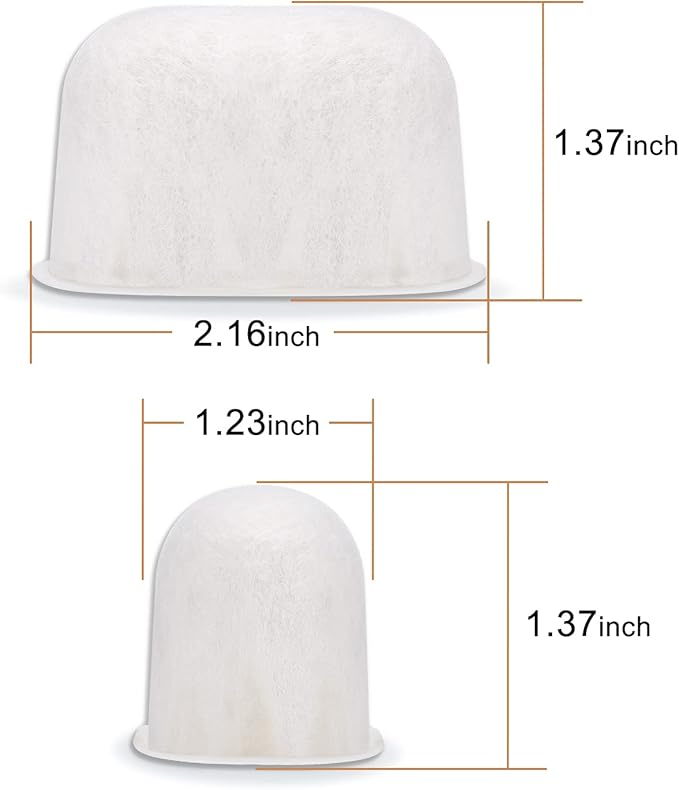 12 Pack Replacement Water Filters Compatible with Breville BWF100 with Ion Exchange Resin inside