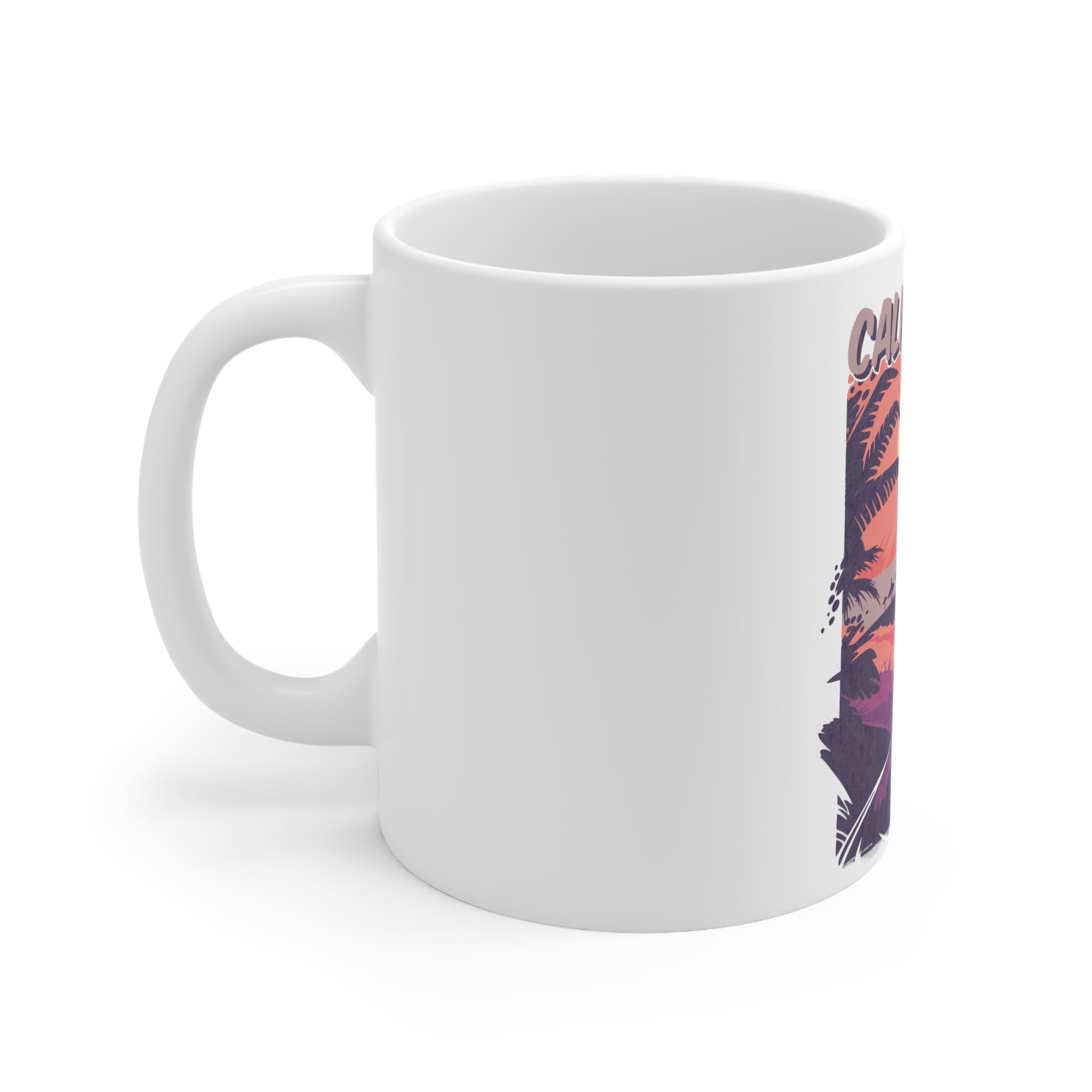 CREATIVE DESIGN PRINTS 11 OZ Novelty Coffee Mugs - Christmas Gift (California Vibes Theme)