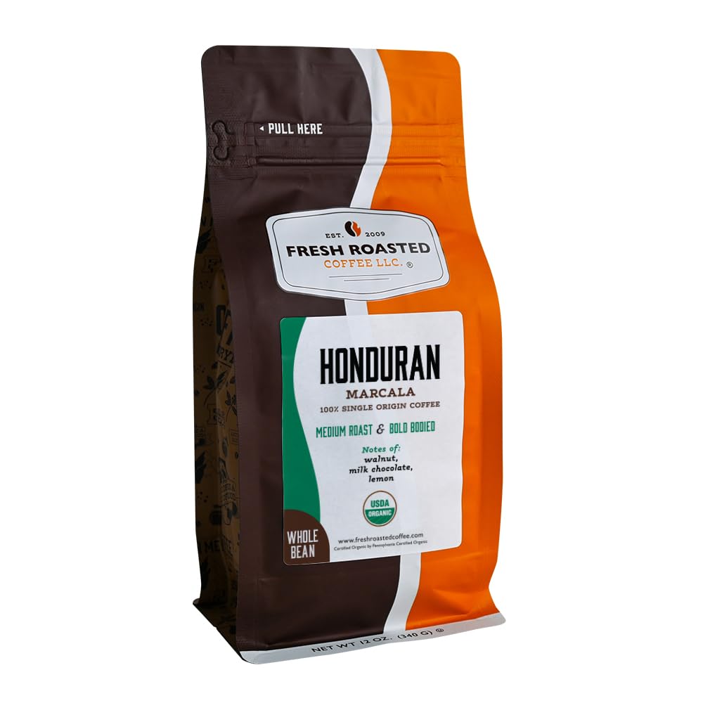 Fresh Roasted Coffee, 100% Colombian Whole Bean Coffee, Medium Roast, Kosher, 2 lb (32 oz)