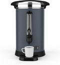 120 Cups Coffee Urn,18L Double Wall Commerical Coffee Maker for Buffet Catering Wedding Gathering,Large Capacity Hot Coffee Dispenser, Stainless Steel Hot Water Urn