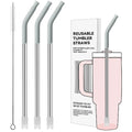 Straight Metal Straws for Stanley 30oz, Reusable Stainless Steel Straws