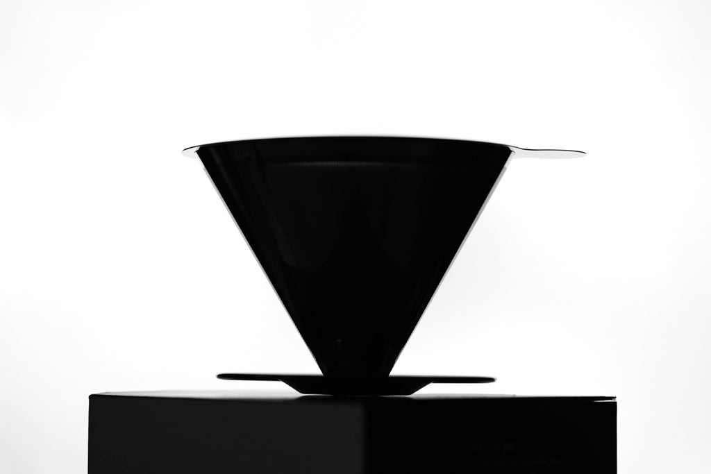 ATHIA Golden Dripper Reusable Stainless Steel Coffee Filter Paperless Cone Filter for Drip Coffee Makers Eco-Friendly Easy Clean Compatible with Most Coffee Makers (Rose Golden, Standard)