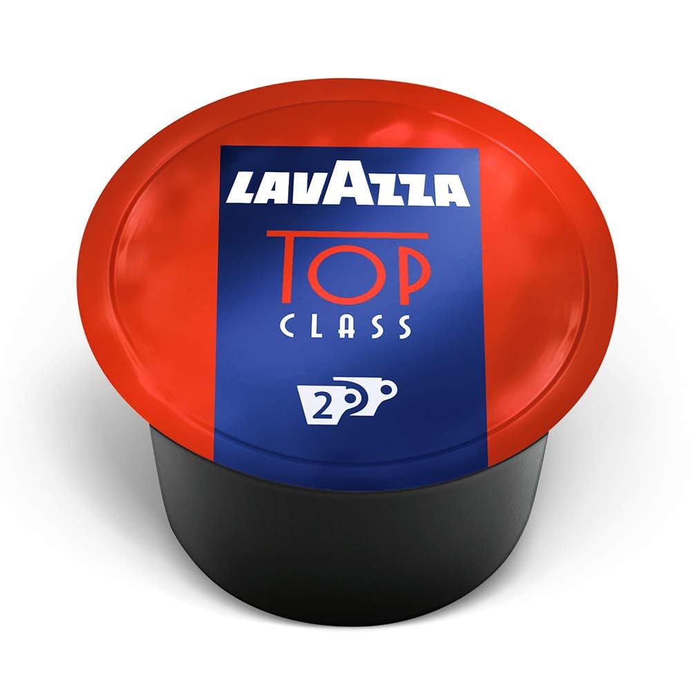 Lavazza Blue Top Class Double Shot Espresso Capsules, Arabica and Robusta Blend, Compatible with Lavazza Classy Machines (100 Capsules)