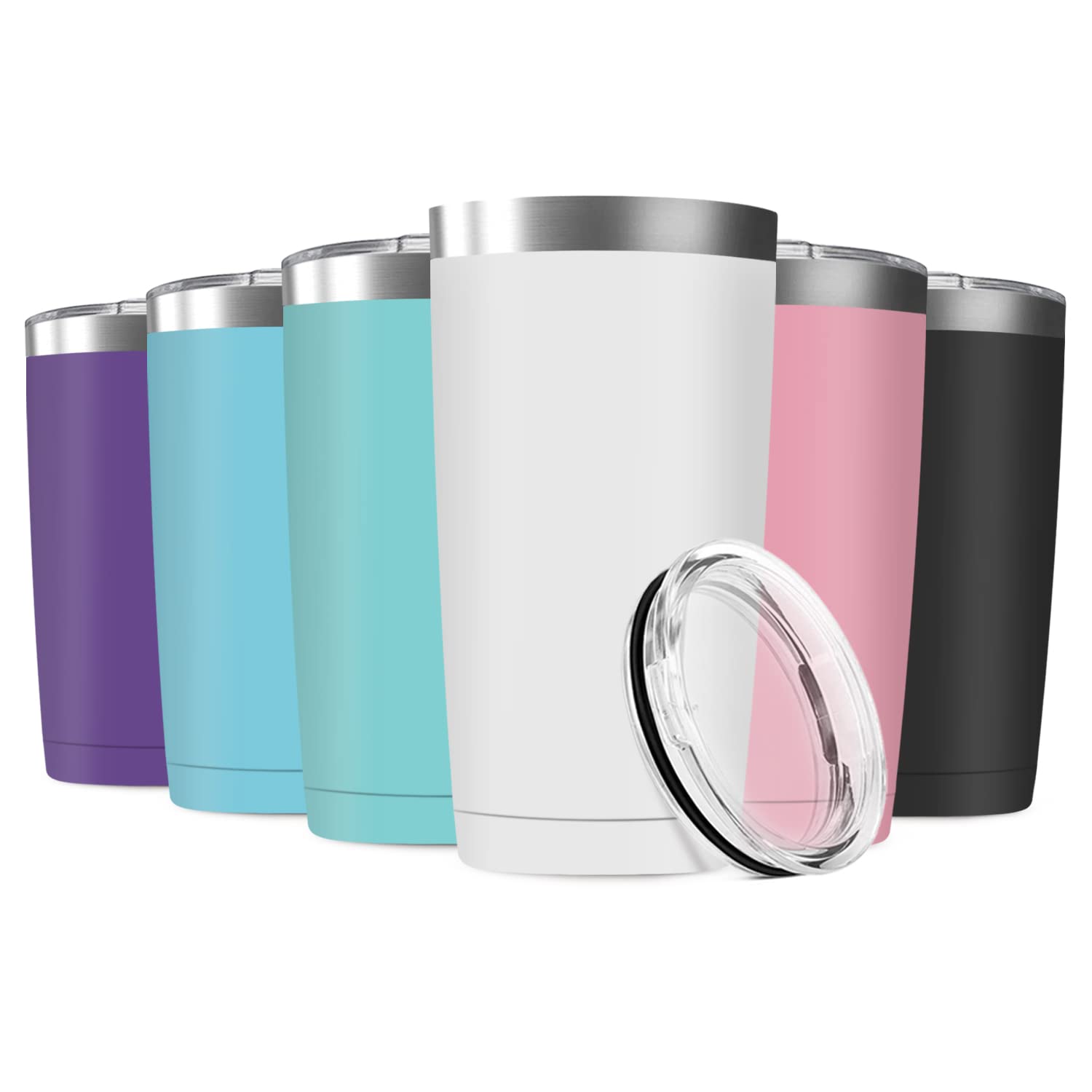 Deitybless 20oz Tumbler Vacuum Insulated Travel Mug with Lids, Stainless Steel Double Wall Thermal Coffe Cup for Home, Office, Outdoor Suitable for Vehicle Cup Holders