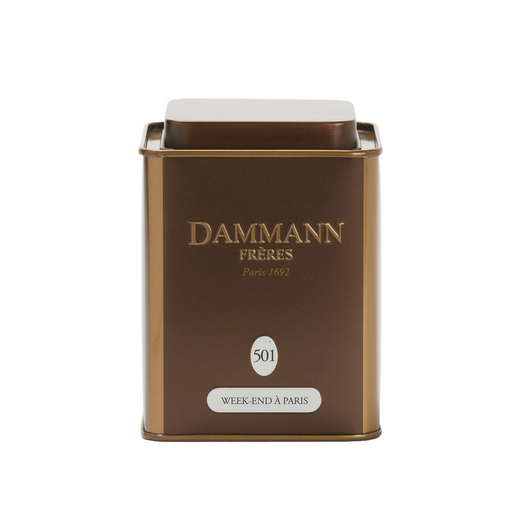 Dammann Freres Loose Leaf, Week-end à Paris, Premium Gourmet French Oolong Tea, Blend Cherry Blossom, Peach Blossom, Almond, Rose Flavors, 3.52 Ounce Tin