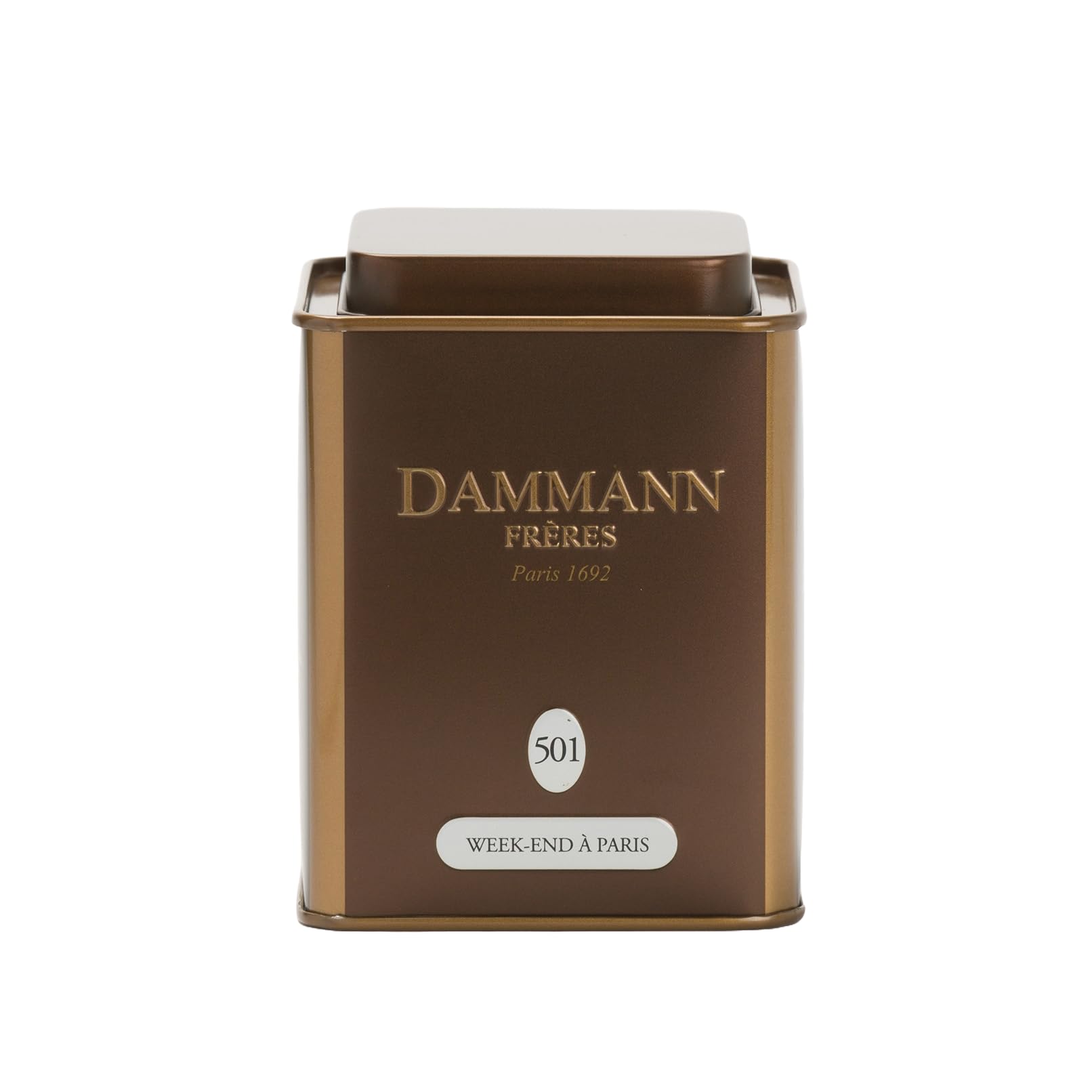 Dammann Freres Loose Leaf, Week-end à Paris, Premium Gourmet French Oolong Tea, Blend Cherry Blossom, Peach Blossom, Almond, Rose Flavors, 3.52 Ounce Tin