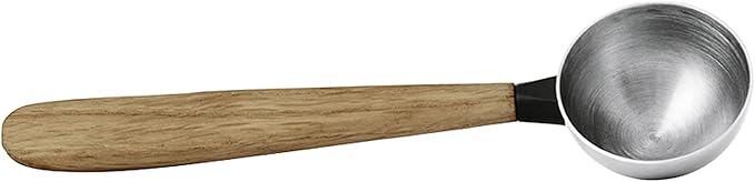 Viva Pure Loose Tea and Coffee Scoop – 1 Tbsp Measuring Spoon with Wood Handle