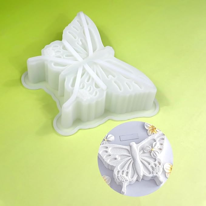 mostsom Butterfly Shape Food Grade Silicone Baking Mold Cake Mould Chocolate Muffin Mousse Jelly Candy Cookie Soap Candle Making Tools (B_ Butterfly)