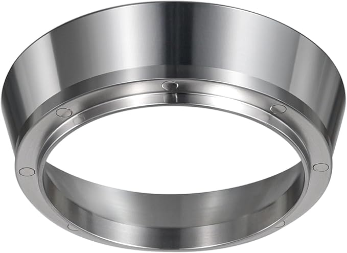 51mm Magnetic Dosing Funnel V2, MATOW Stainless Steel Espresso Dosing Ring with 8 Magnets Compatible with 51mm Espresso Portafilter