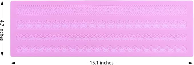 Embossing Lace Fondant Molds, Silicone Lace Mold for Cakes Decorating, Silicone Molds for cake lace Mat Craft Tools