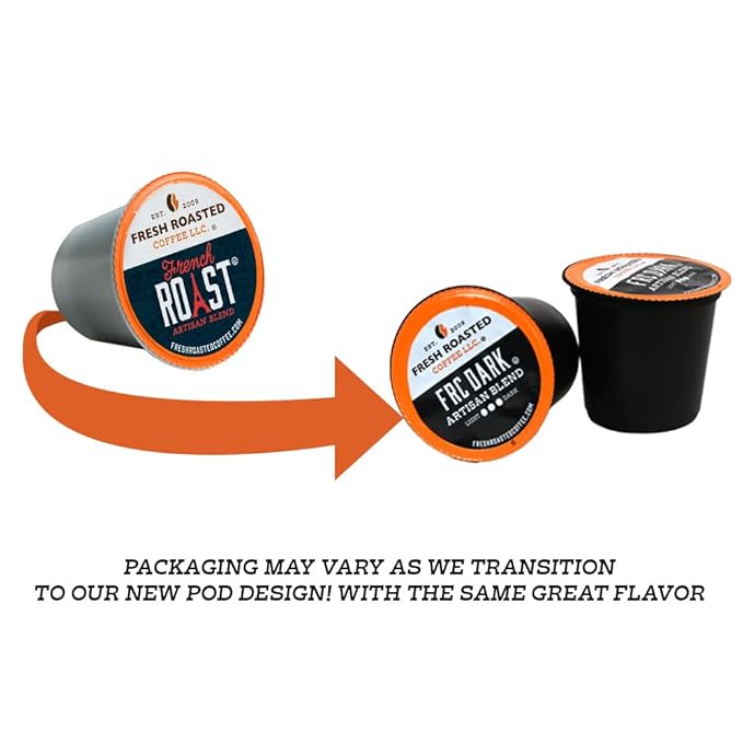 Fresh Roasted Coffee, Dark Guatemala Huehuetenango, Dark Roast, 72 Pods for K Cup Brewers