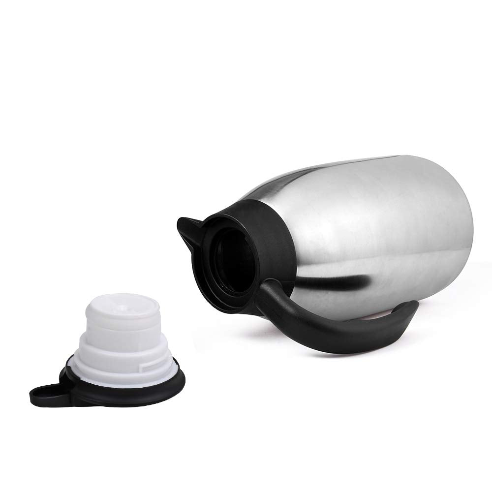 68oz Coffee Carafe Airpot Insulated Coffee Urn Stainless Steel Vacuum Thermal Pot Flask for Coffee, Hot Water, Tea, Hot Beverage - Keep 12 Hours Hot, 24 Hours Cold
