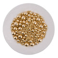 Edible Bright Gold Sugar Pearls Candy Sprinkles 120G/ 4.23Ounce Baking Cake Sprinkles Cupcake and Cake Topper Cookie Decorations Wedding Party Valentines Halloween Christmas Supplies