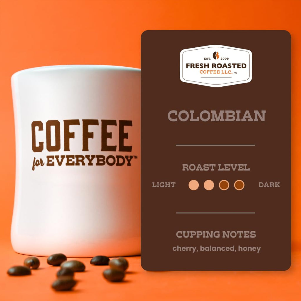 Fresh Roasted Coffee, 100% Colombian K-Cup Pods for Keurig Brewers, Medium Roast, Kosher, 24 Count (Pack of 1)