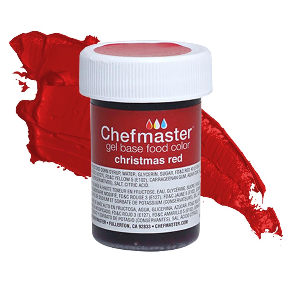 Chefmaster Lemon Yellow Gel Food Coloring | Vibrant Color | Professional-Grade Dye for Icing, Frosting, Fondant | Baking & Decorating | Fade-Resistant | Easy-to-Use | Made in USA | 1 oz