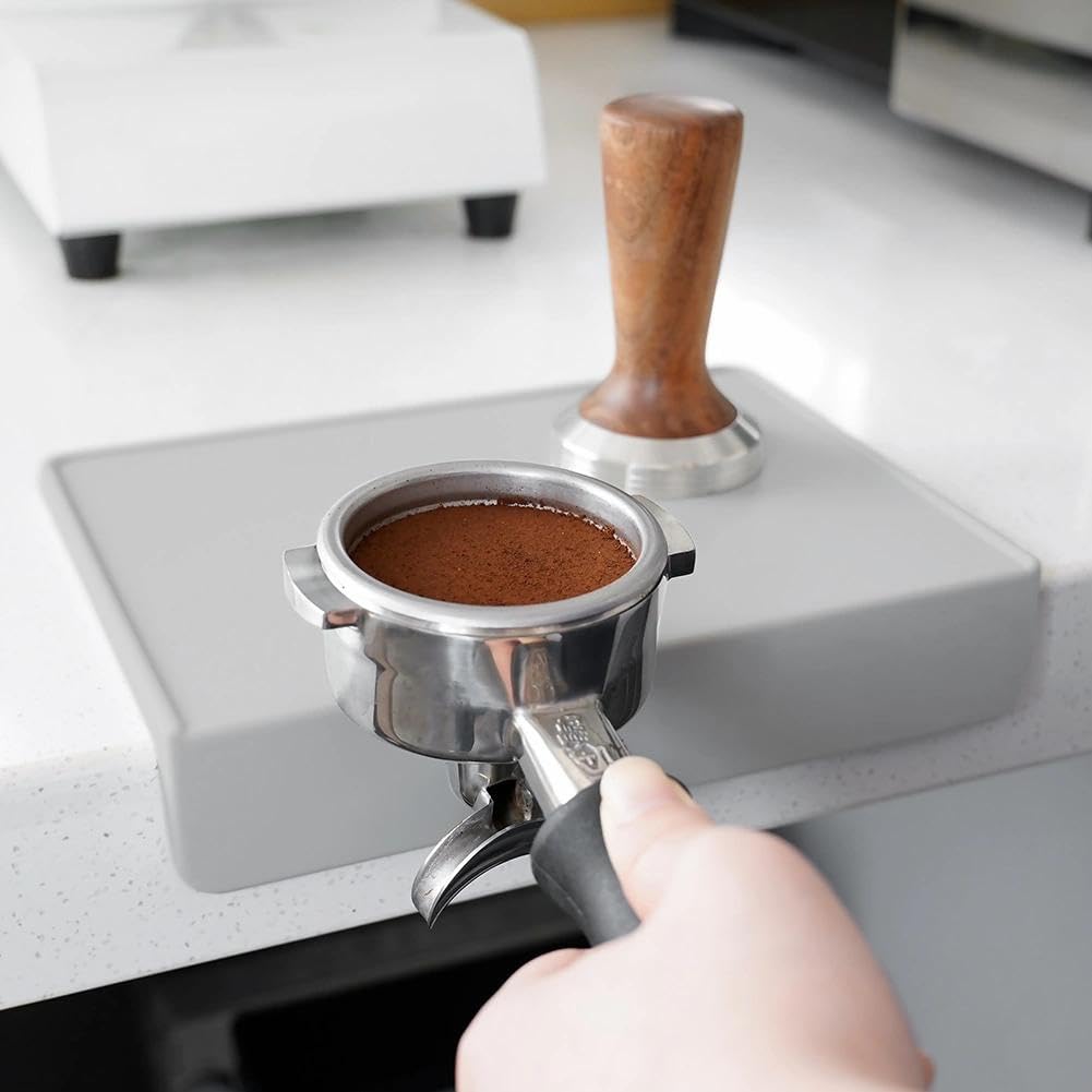 watchget Espresso Tamping Mat,Silicone Portafilter Pad for Counter