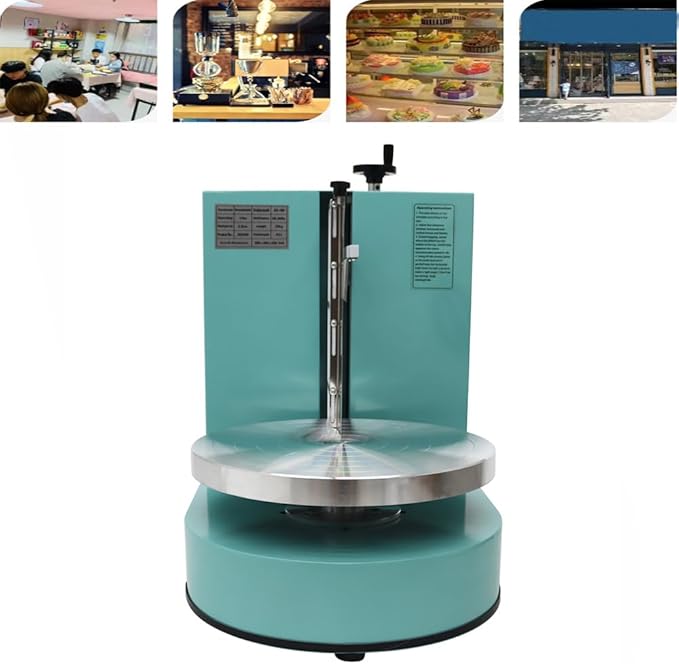 Cake Cream Spreading Coating Smearing Machine Cake Decorating Coating Machine Cake Cream Smoother Adjustable Cake Scraper for 4-12inch Cake 304 Stainless Steel Green