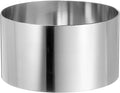 HARFINGTON Round Cake Ring 3.5 x 2 Inch Seamless Stainless Steel Pastry Mousse Dessert Ring Mirror Coating for Baking Cooking Making Tool