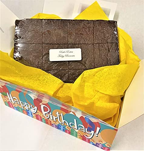 Ruth’s Classic Cake Style Brownies Birthday Box 3 Dozen – Gourmet Baked Treats | Delicious Gift with The Finest Ingredients | Guaranteed to Arrive Fresh