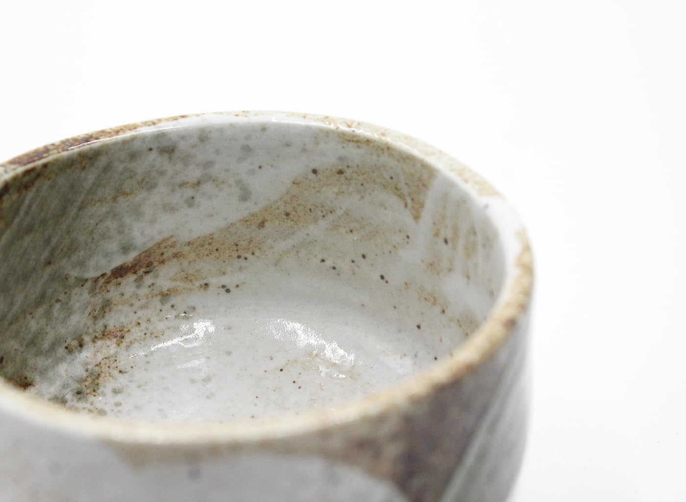 Waraku Fuuka Japanese Traditional Handcrafted Mino Matcha Chawan Tea Bowl Cup Ceremony Tableware Pottery (Yuki Shino)