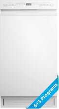 Midea 18 Inch Built-in Dishwasher, 8 Place Settings, Stainless Steel Tub
