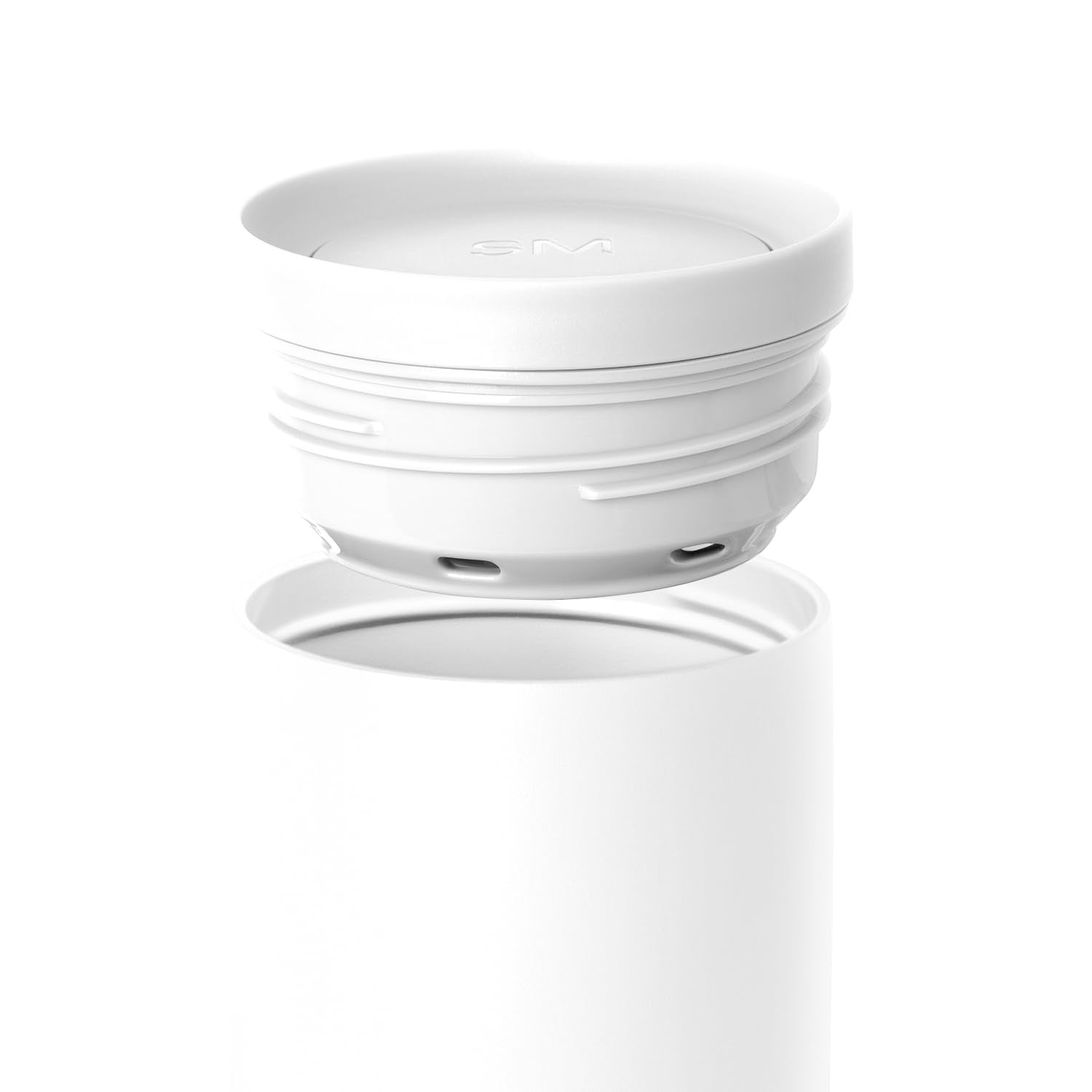 Simple Modern Insulated Travel Coffee Mug 360° Lid | 16oz | White
