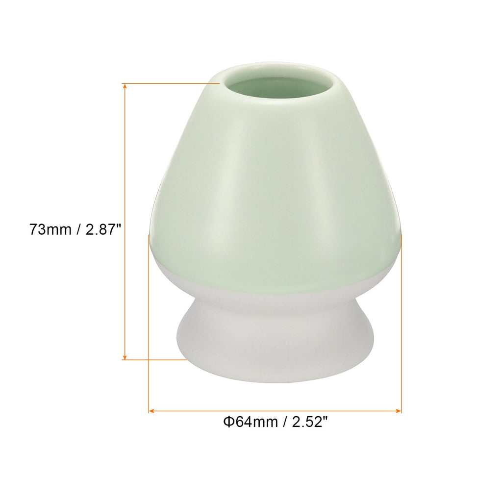 HARFINGTON Ceramic Chasen Stand 73mm Matcha Whisk Holder Teas Set Whisks Stand Traditional Matcha Tea Chasen Holder Tea Set Accessories for Tea Tasting, Green White
