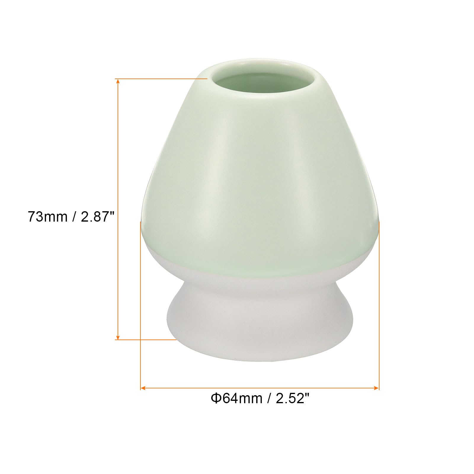 HARFINGTON Ceramic Chasen Stand 73mm Matcha Whisk Holder Teas Set Whisks Stand Traditional Matcha Tea Chasen Holder Tea Set Accessories for Tea Tasting, Green White