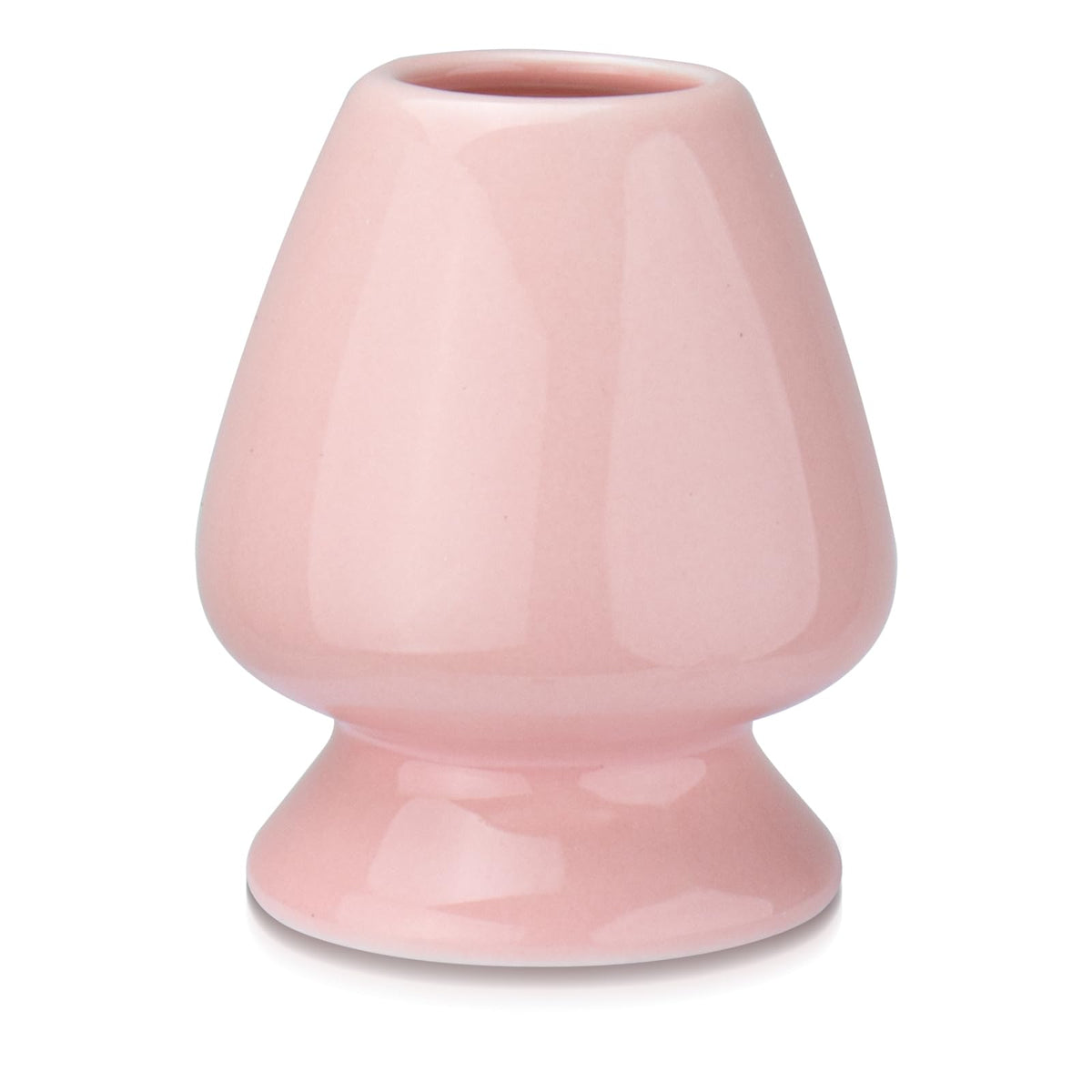 Eagsonway Traditional Japanese Matcha Tea Whisk Holder, 70mm Chasen Stand, Pink Ceramic, 2.7"L x 2.5"W