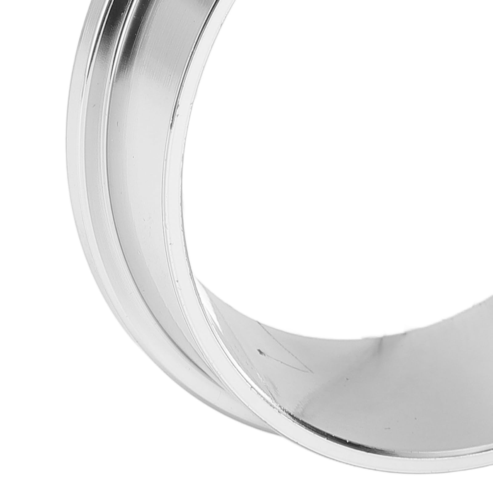 Sunicon 57.5MM Espresso Dosing Funnel, 304 Stainless Steel Coffee Dosing Ring Catcher Ring, Universal Coffee Dosing Ring Replacement for Home Coffee Machine Tools(Silver)
