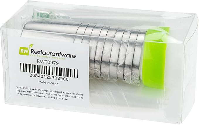 Restaurantware Pastry Tek Russian Piping Tips Set 21 Piece Durable Cake Decorating Kit - 10 Piping Tips 10 Piping Bags Stainless Steel Piping Bags And Tips Set 1 Tri-Color Coupler