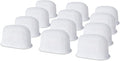 12 Pack Replacement Water Filters Compatible with Breville BWF100 with Ion Exchange Resin inside