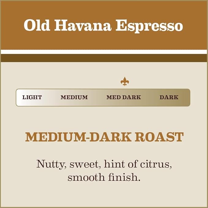 Gaviña Old Havana Espresso Whole Bean Coffee – Medium-Dark Roast, 100% Arabica, Nutty and Sweet Flavor, Great for Espresso Machines and Moka Pots, 32 oz Bag