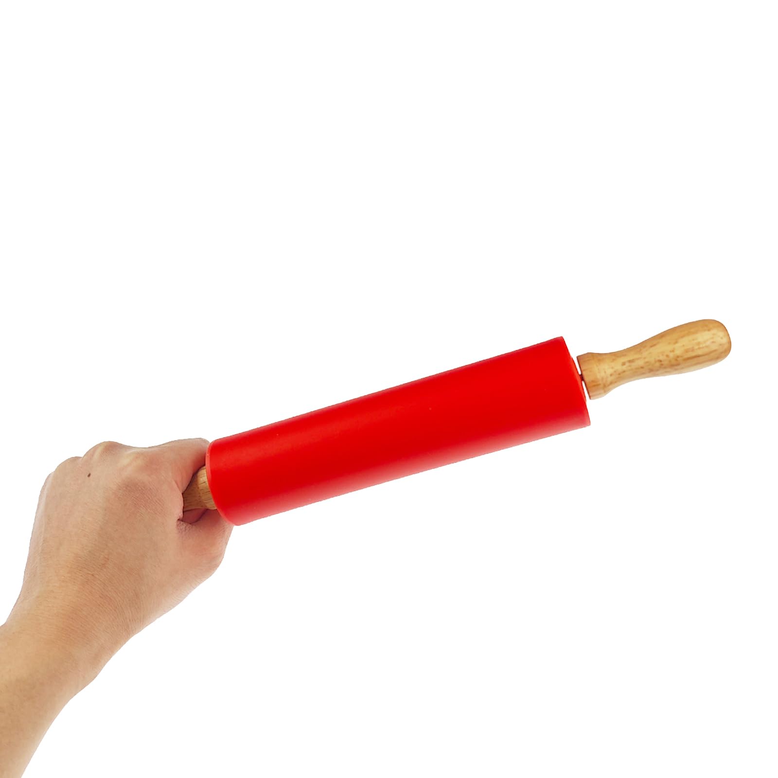 Miokun 6 Pack Small Rolling Pin for Kids, Kids Rolling Pin for Home Kitchen (6 colors) (12 Inch)