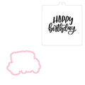Cookie Cutter and Stencil Bundle Royal Icing Cookies Stencils Paint Your Own Biscuit Bakery Starter Kits Royal Icing Fondant Cutters Birthday Wedding Holiday Cookies Painting Coloring Pages Comb