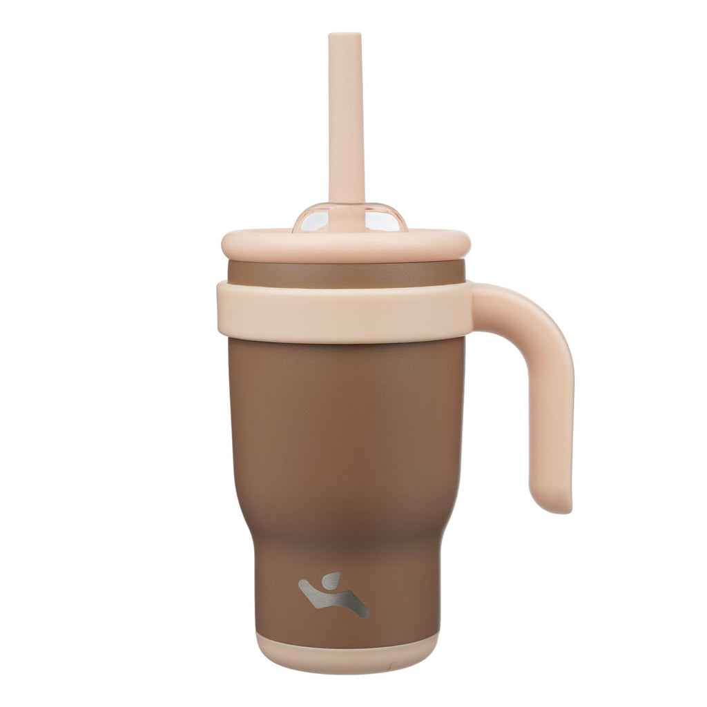 Konokyo 14 oz Tumbler with Handle and Straw, Insulated Travel Mug