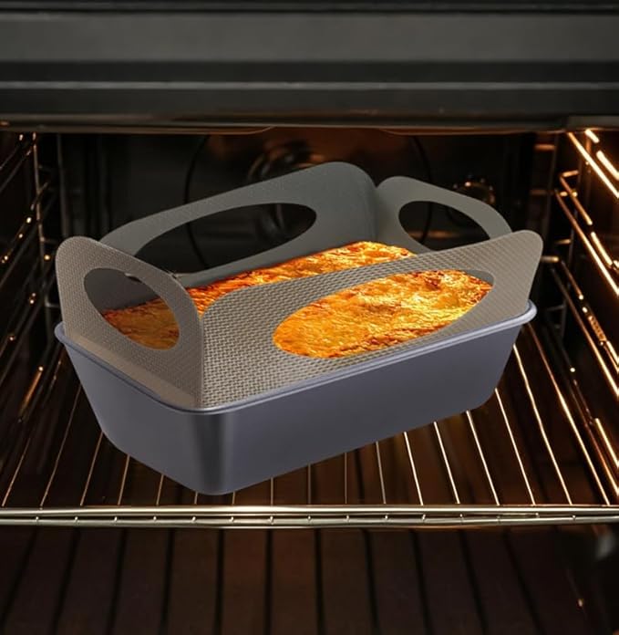 2 Pack Reusable Silicone Bread Loaf Pan Liners, Non-Stick & Easy Clean Baking Mats with 4 Handles for 9x5" Baking Loaf Pans, Baking Accessories for Baking Bread, Cookies