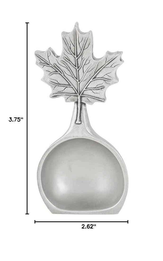 Danforth Maple Leaf Coffee Scoop | Pewter Handcrafted in USA