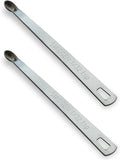 2PCS 1/32 Teaspoon(1/32tsp, 0.16ml, Smidgen) Single Tiny Measuring Spoon, Small Individual Stainless Steel Measure Spoons Only