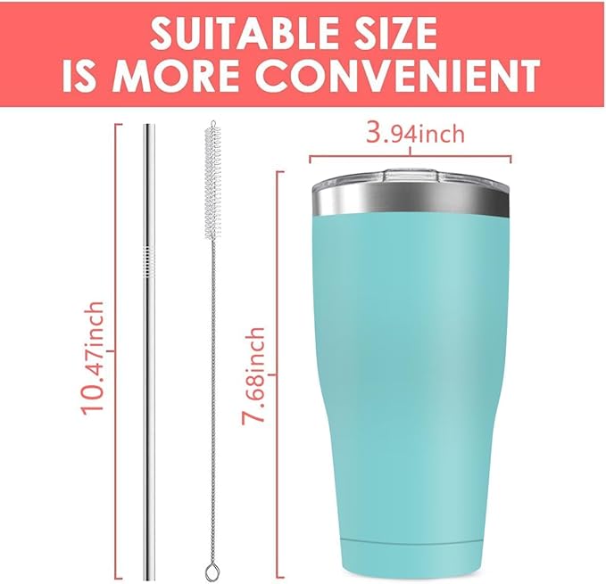 25 Pack 30oz Stainless Steel Tumblers Bulk Reusable Travel Mugs with Lid, Double Wall Powder Coated Coffe Cup for Home, Office, Outdoor Suitable for Vehicle Cup Holders White