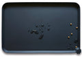 Hoki Found L Silicone Non Slip Pet Dog Cat Bowl Mats - Placemat, Waterproof Food Mats for Carpet - Black