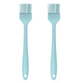 Silicone Pastry Brush Set – 2-Piece Set of Basting Brushes for Cuisine and BBQ – Kitchen Tools and Accessories with Comfortable Handles, Heat-Resistant Utensils for Cooking & Baking – Pastel Blue