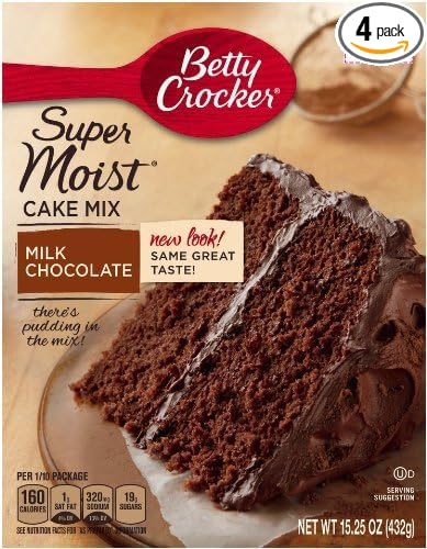 Betty Crocker Super Moist Milk Chocolate Cake Mix (2 Pack